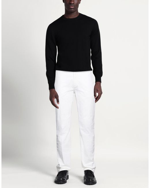 Teleria Zed White Pants Cotton, Elastane for men
