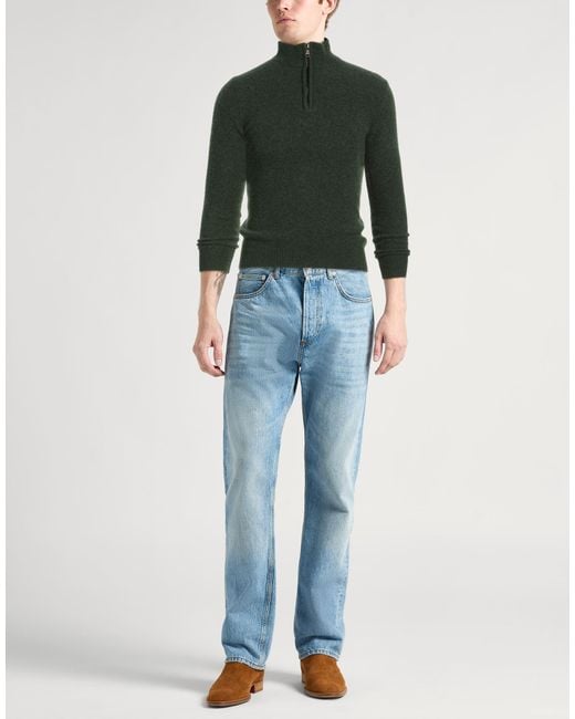 Hackett Green Dark Sweater Lambswool for men