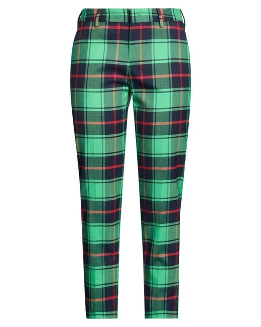 PT Torino Green Pants Virgin Wool, Elastane