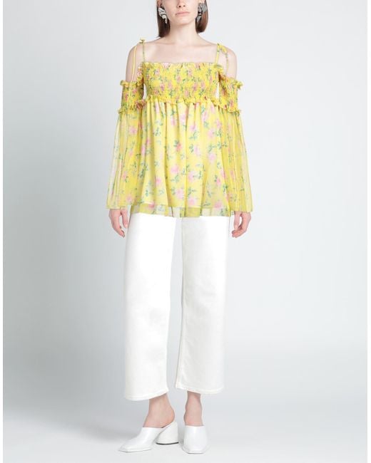 Top MSGM en coloris Yellow