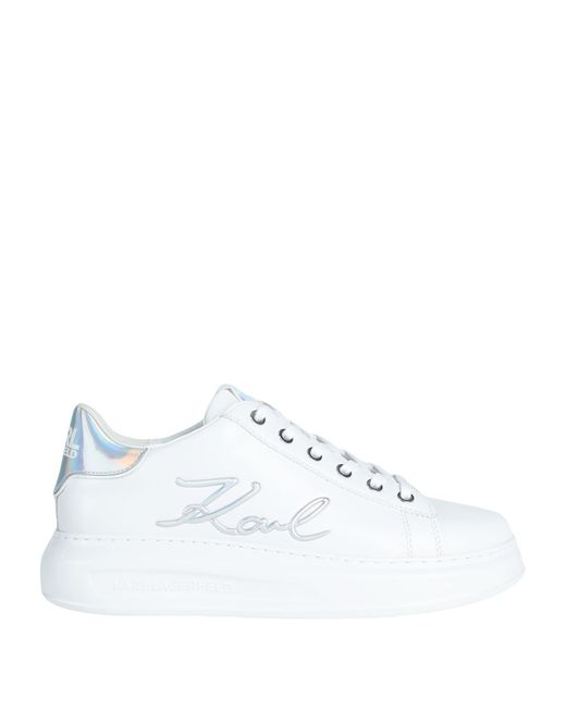 Karl Lagerfeld White Logo-embossed Chunky Sneakers