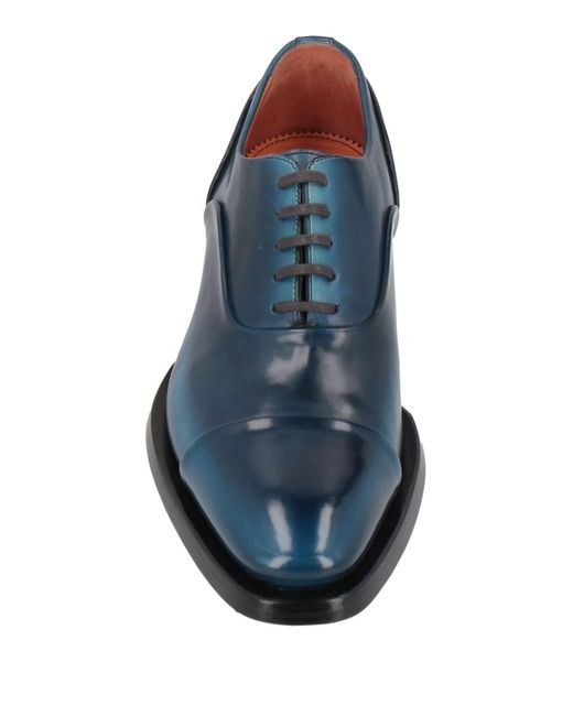 Zapatos de cordones Santoni de hombre de color Blue