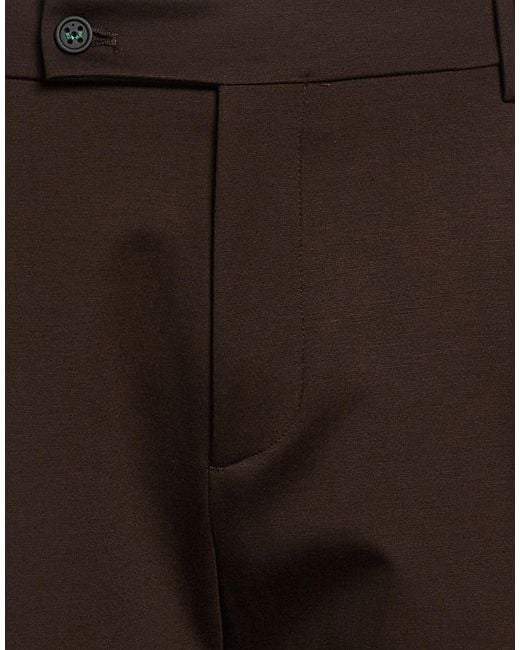 Berwich Brown Dark Pants Viscose, Polyester, Elastane for men