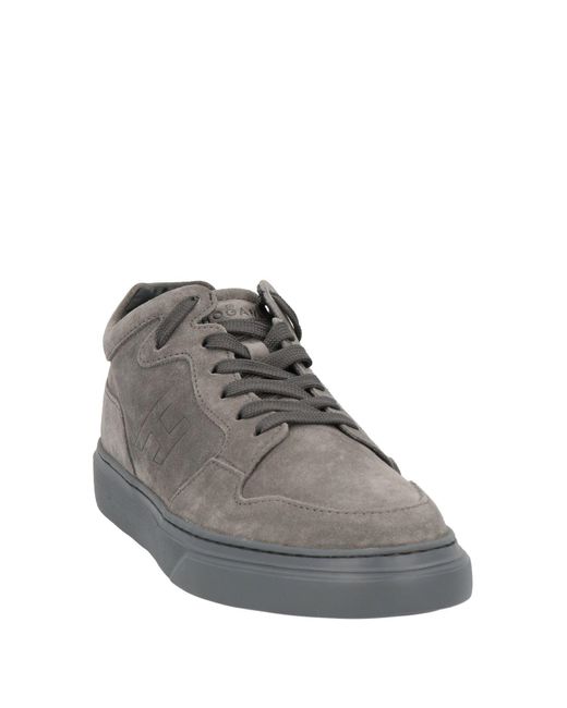 Hogan Gray Sneakers Leather for men