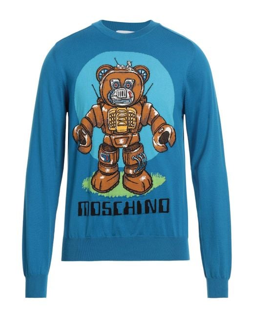 Pullover Moschino de hombre de color Blue