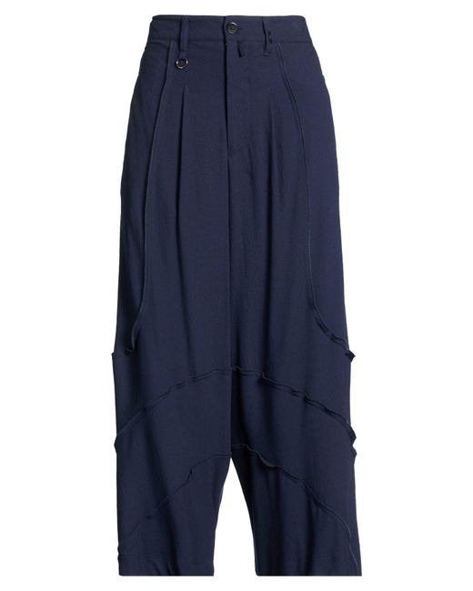 High Blue Use Pants Rayon, Virgin Wool