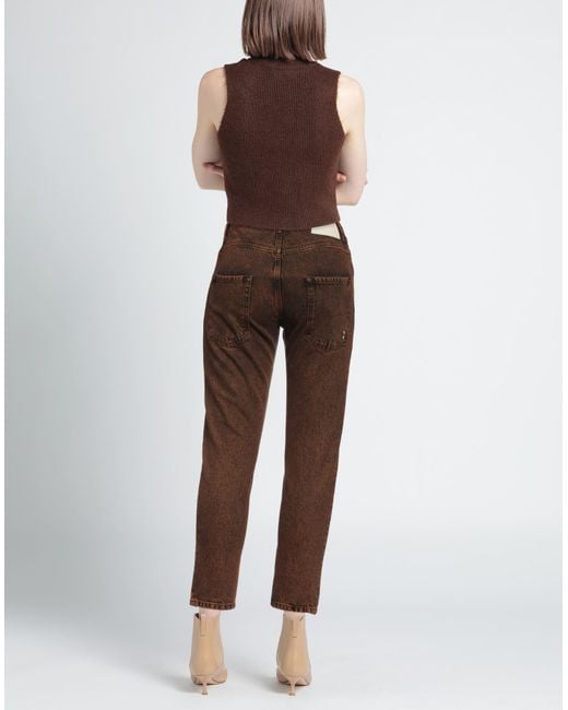 Pantalon en jean ICON DENIM en coloris Brown