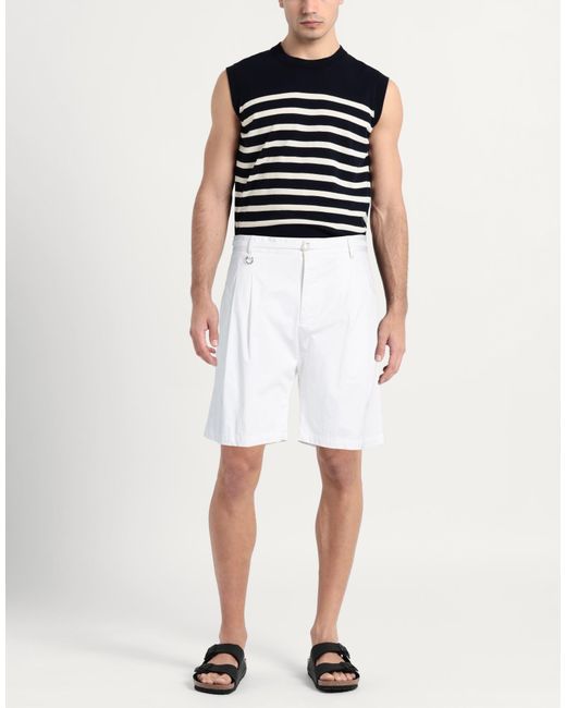 GOLDEN CRAFT 1957 White Shorts & Bermuda Shorts for men