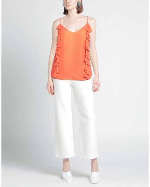 Camilla Orange Top Polyester