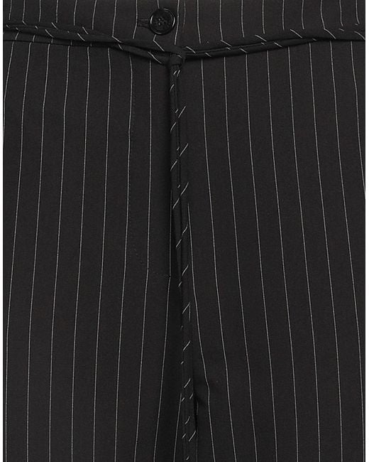 Patrizia Pepe Black Pants Polyester, Viscose, Elastane