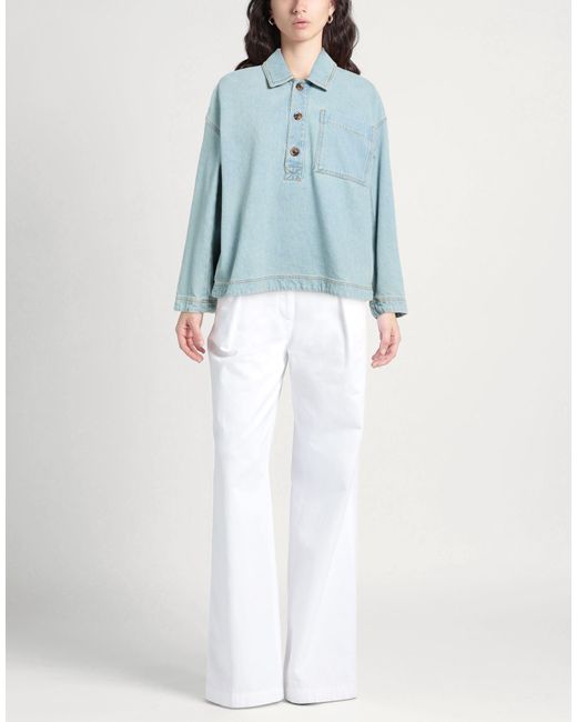 Soeur Blue Top Cotton