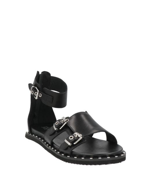Cult Black Sandals Leather