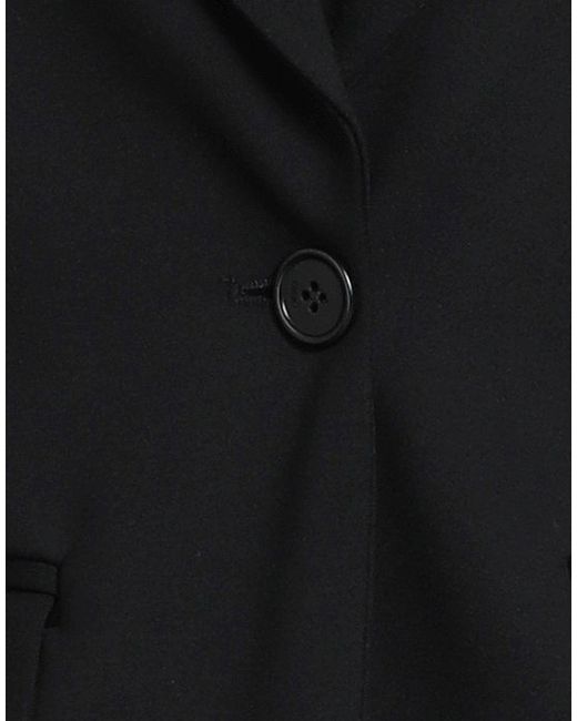 Liu Jo Black Blazer Viscose, Polyamide, Elastane