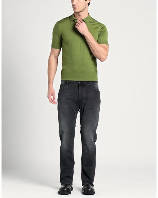 Hand Picked Gray Jeans Cotton, Elastomultiester, Elastane for men