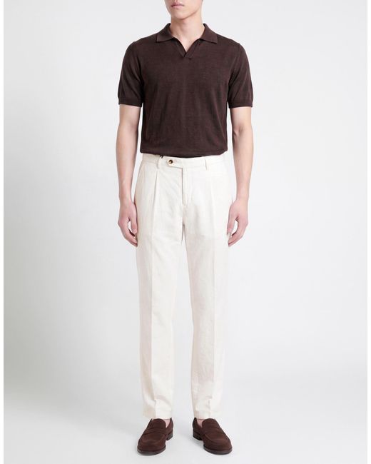 Paoloni White Trouser for men