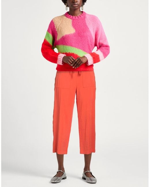Alysi Red Pants Modal, Polyester