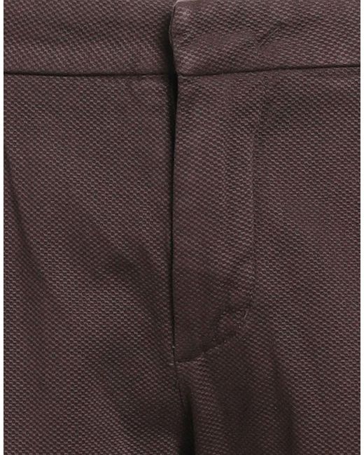 Entre Amis Brown Pants Cotton, Elastane for men