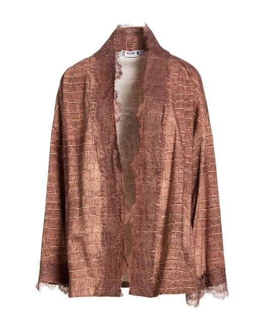 Please Brown Jacket Cotton, Elastane