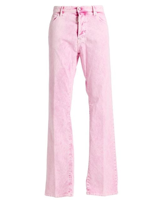 DSquared² Pink Pants Cotton, Elastane for men