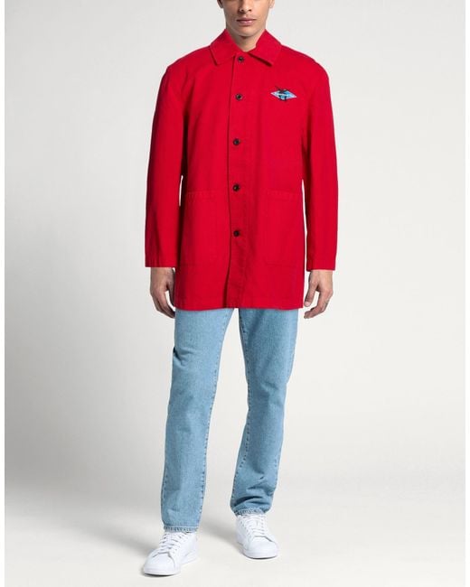 Department 5 Red Overcoat & Trench Coat for men