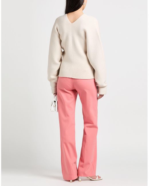 Philosophy Di Lorenzo Serafini Pink Pants Polyester, Wool, Elastane