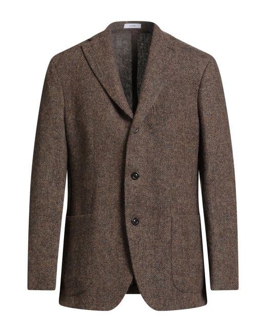 Boglioli Brown Blazer Wool for men