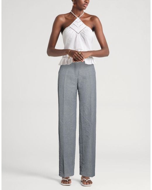 Department 5 Gray Pants Polyester, Viscose, Polyamide