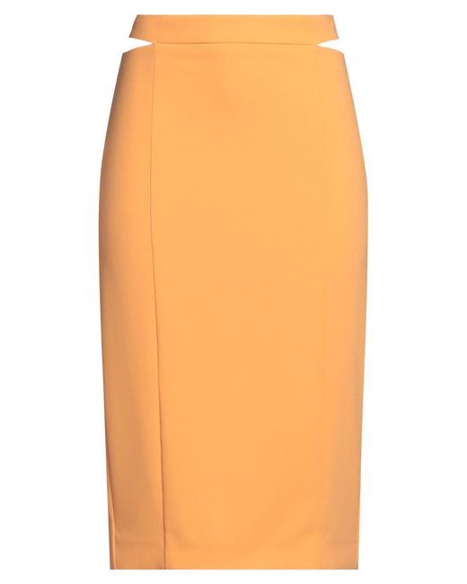 Patrizia Pepe Orange Midi-Rock