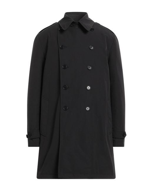 Aspesi Black Overcoat & Trench Coat for men