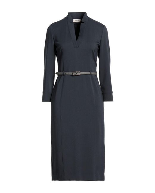 Agnona Blue Midi Dress
