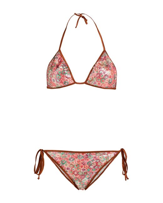 Siyu Pink Bikini Polyester, Elastane
