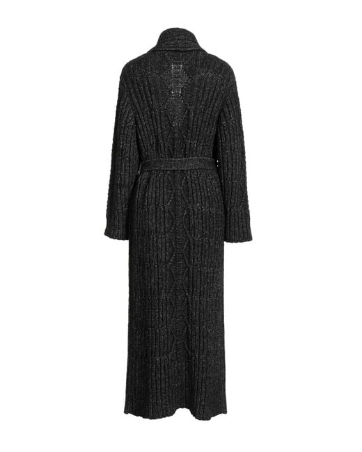 Alberta Ferretti Black Cardigan Cotton, Acrylic, Polyester, Wool, Alpaca Wool