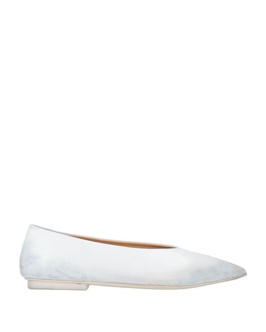 Marsèll White Light Ballet Flats Leather