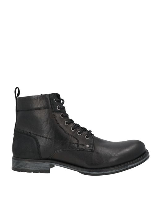 Jack & Jones Black Ankle Boots Leather for men