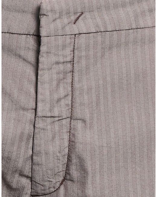 Entre Amis Gray Pants Cotton, Polyester, Elastane for men