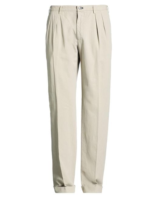 Incotex Natural Pants Cotton, Linen for men