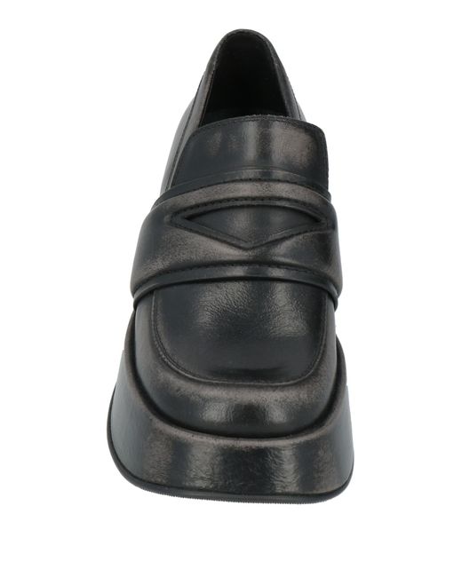 Vic Matié Black Loafers Leather
