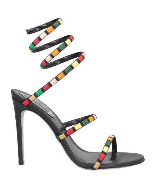 Rene Caovilla Black Sandals