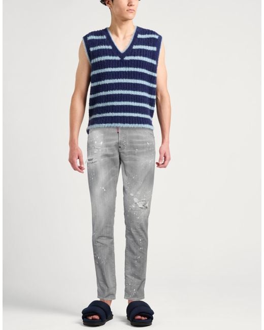 DSquared² Gray Jeans Cotton, Elastane for men