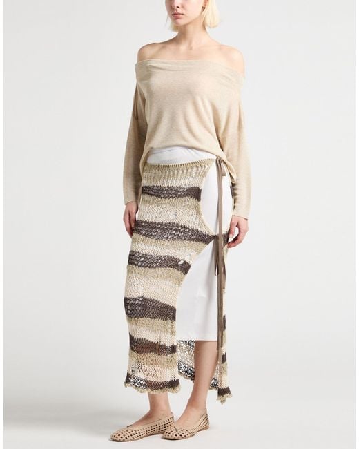 Sportmax Gray Midi Skirts