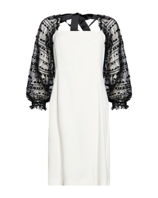 DOUBLE C Black Mini Dress Polyester, Elastane, Polyamide