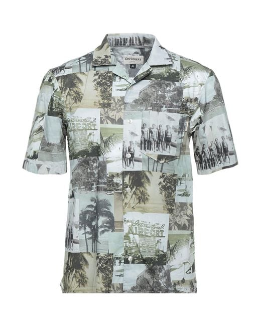Roy Rogers Gray Roÿ Roger' Military Shirt Cotton for men