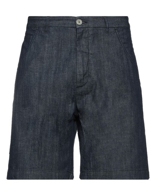 Pence Blue Denim Shorts for men