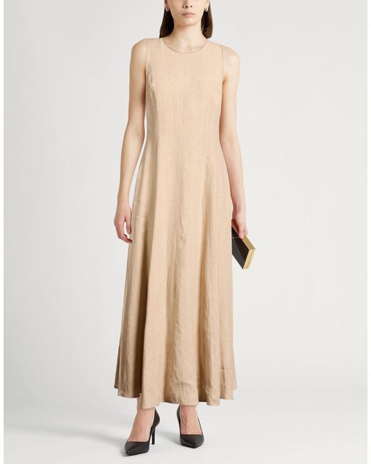 Eleventy Natural Maxi Dress Linen