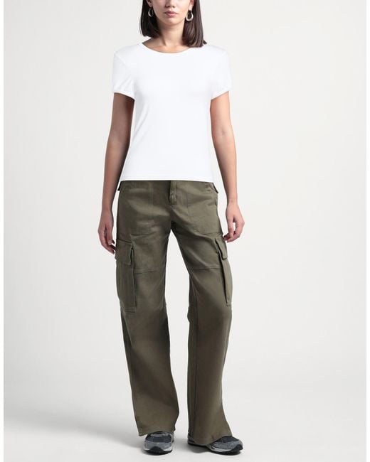 DONNI. White T-Shirt Cotton, Modal, Elastane