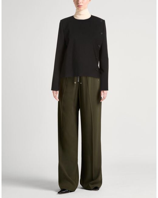 Courreges Black Jacket Wool, Elastane, Polyamide