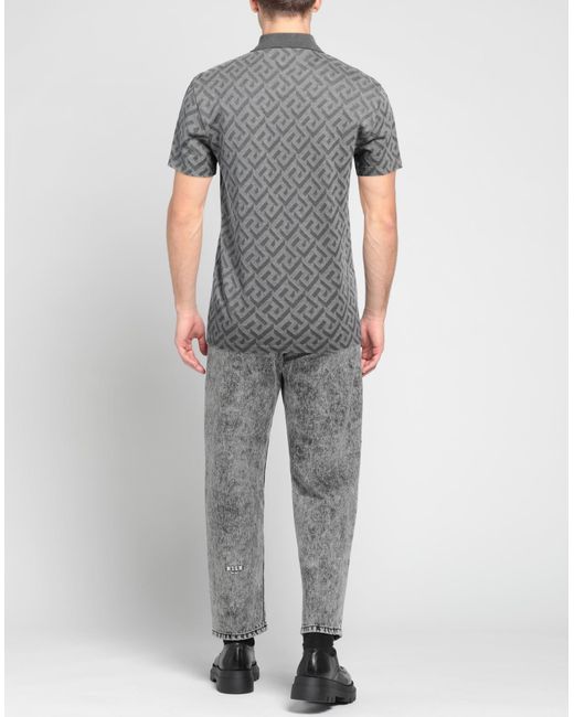 Versace Gray Polo Shirt for men