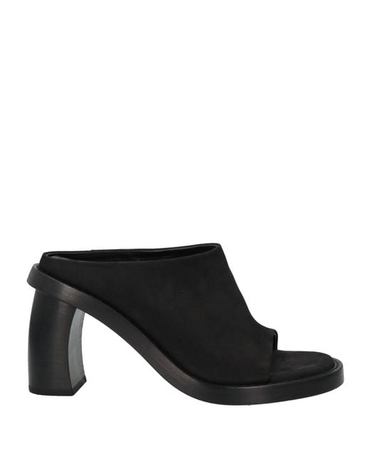 Ann Demeulemeester Black Sandals