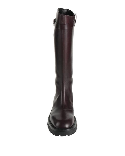 Ann Demeulemeester Brown Burgundy Boot Leather for men
