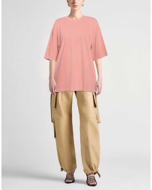 Acne Pink Chocolate T-Shirt Cotton